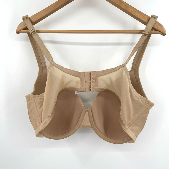 Cacique Smooth Lightly Lined Full Coverage Bra in Cafe Size 40D Nude T-Shirt Bra - Picture 9 of 16
